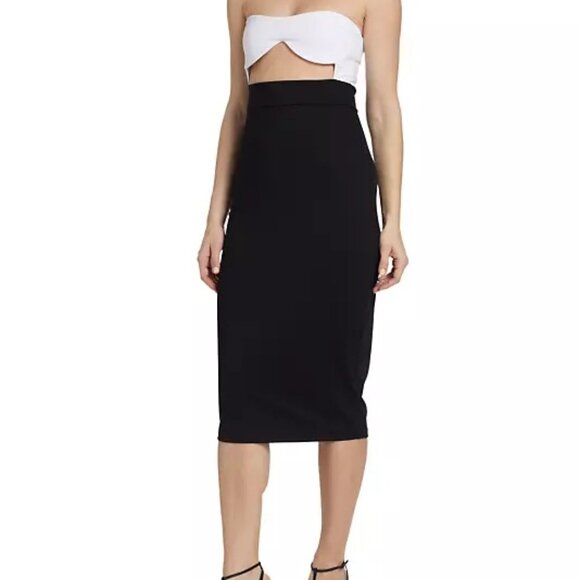 NWT Susana Monaco Colorblock Cut-Out Tube Dress SZM - Picture 2 of 10